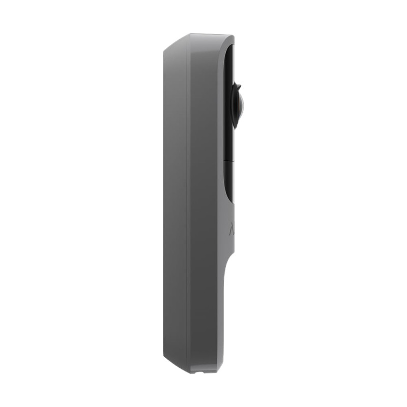 Відеодзвінок з WiFi 4Mp Ajax DoorBell Gray із вбудованим штучним інтелектом та ІЧ датчиком руху
