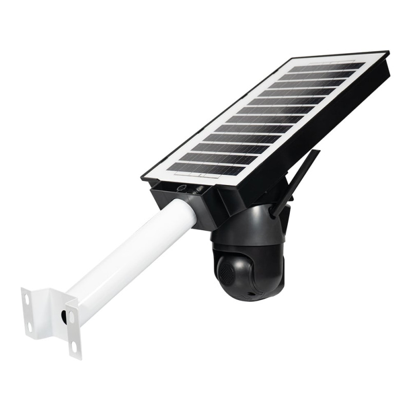 IP PTZ-відеокамера автономна з 4G, прожектором та сонячною панеллю 3Mp+3Mp+3Mp Light Vision VLC-1030IG10ZL/2C (Lamp+Solar) f=4mm, на акумуляторних батареях