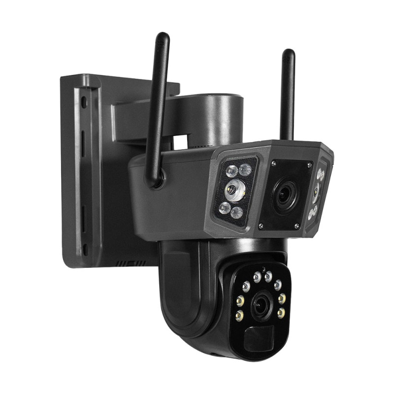 IP PTZ-відеокамера автономна з 4G та сонячною панеллю 3Mp+3Mp Light Vision VLC-9230IG/2C3S (Solar) f=4mm, на акумуляторних батареях