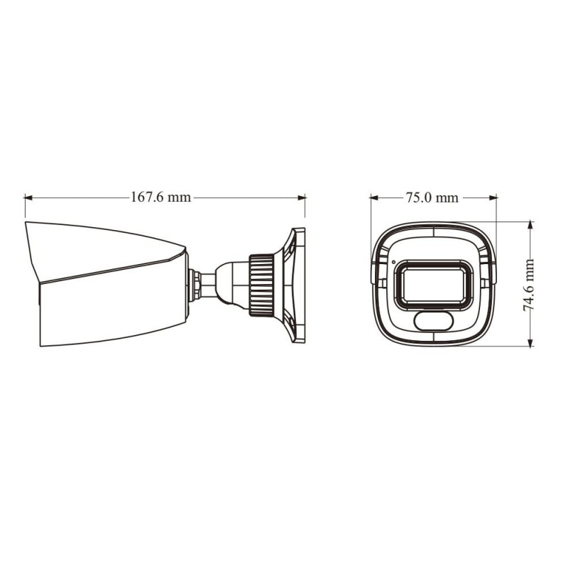 IP-відеокамера 4Mp TVT TD-9441S4L-A(D/PE/AW2) White f=2.8mm, ІЧ+LED-підсвічування, з мікрофоном