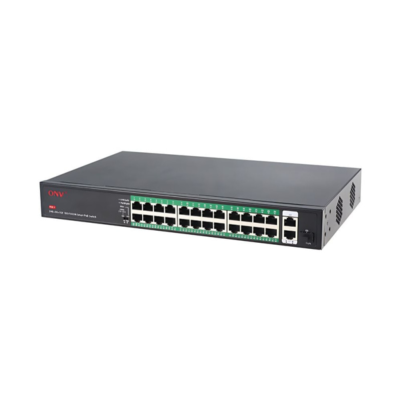 PoE-комутатор некерований 27-портовий ONV ONV-H1024PFD з 24 портами PoE