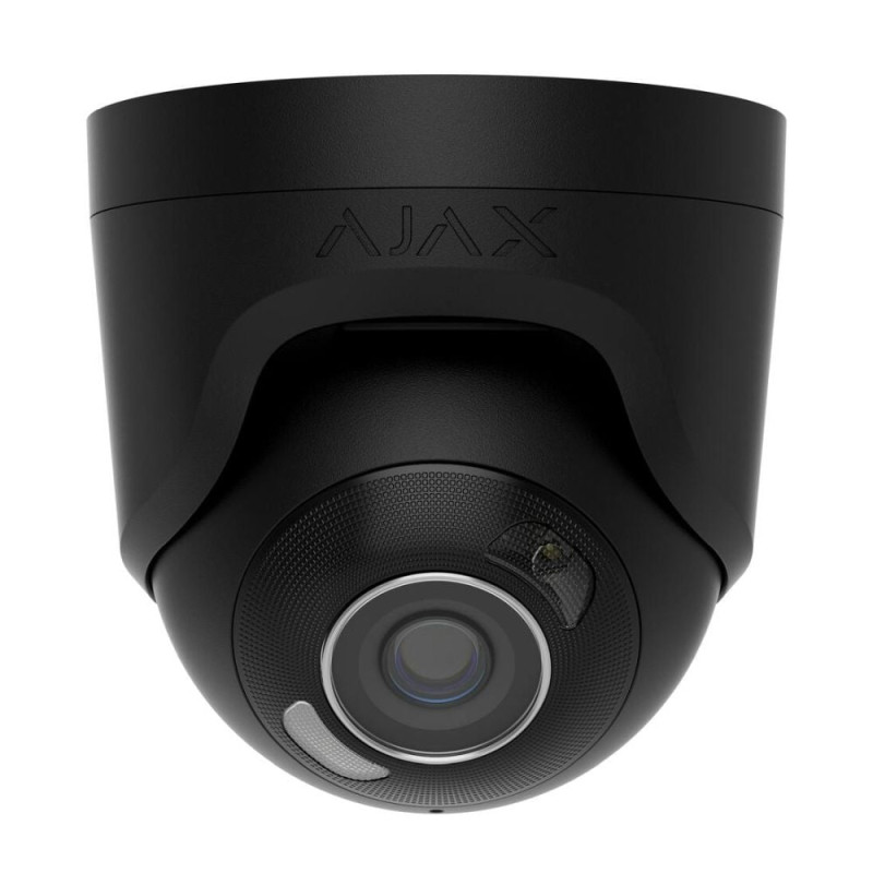 IP-відеокамера 8Mp Ajax TurretCam HL (8 Mp/2.8 mm) Black f=2.8mm, ІЧ+LED-підсвічування, з мікрофоном
