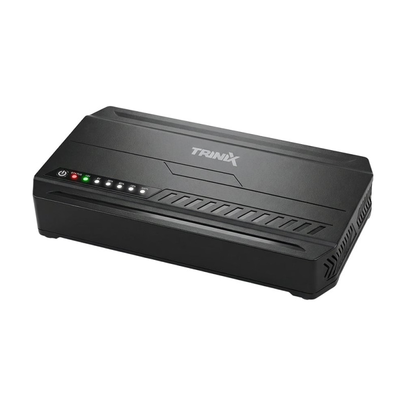 Джерело безперебійного живлення DC UPS Trinix TRX-MUPS-1848 Type-C (24000mAh LiFePo4) 5V/9V/12V/48V/PoE, LiFePo4 4*6Ah, для роутера і медіаконвертера