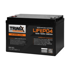 Акумуляторна батарея літій-залізо-фосфатна 12.8В 100А*год Trinix LFP 12V100Ah LiFePO4