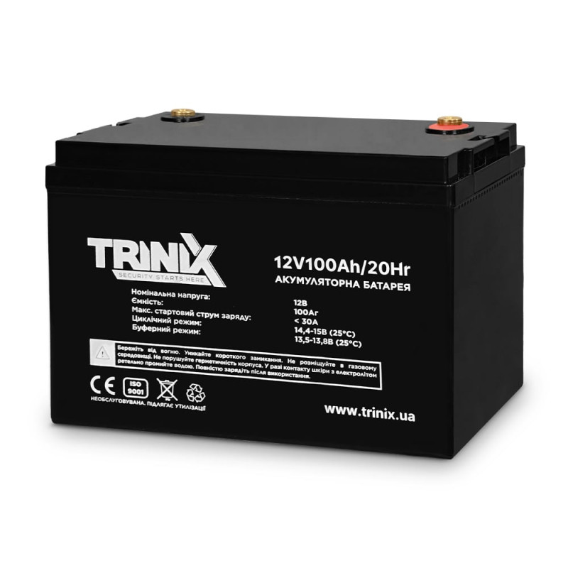 Trinix 12V100Ah/20Hr AGM Акумуляторна батарея 12В 100Аг свинцево-кислотна