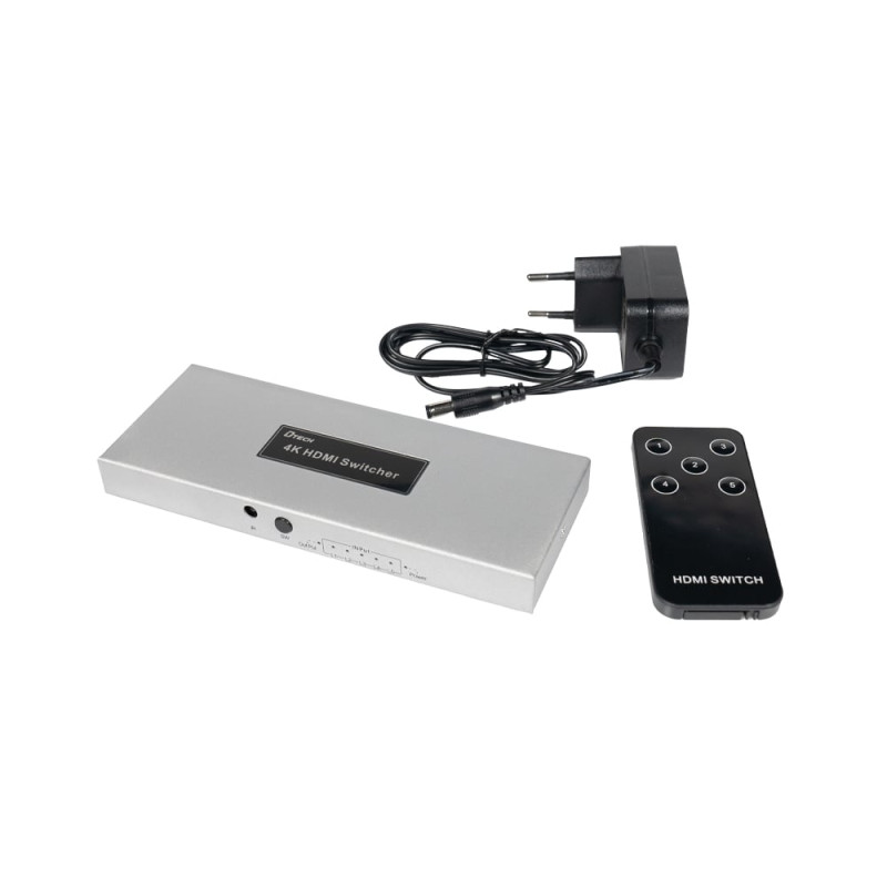 Комутатор 4K HDMI 5x1 Dtech DT-7451