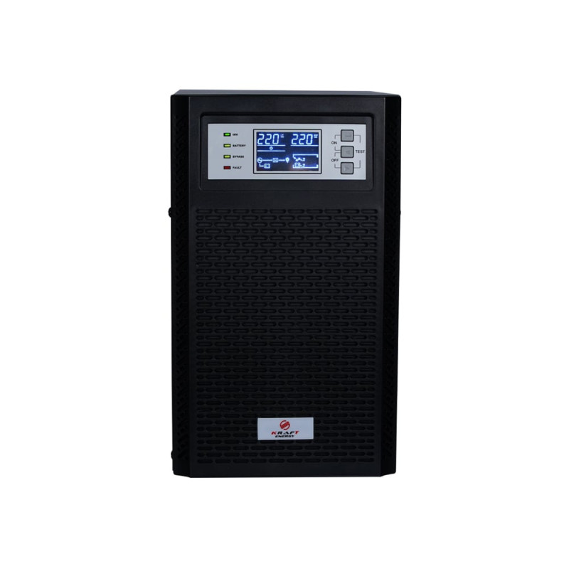 Джерело безперебійного живлення Kraft KRF-T2000VA/2KW(LCD)Ex Pro Online UPS під зовнішній акумулятор