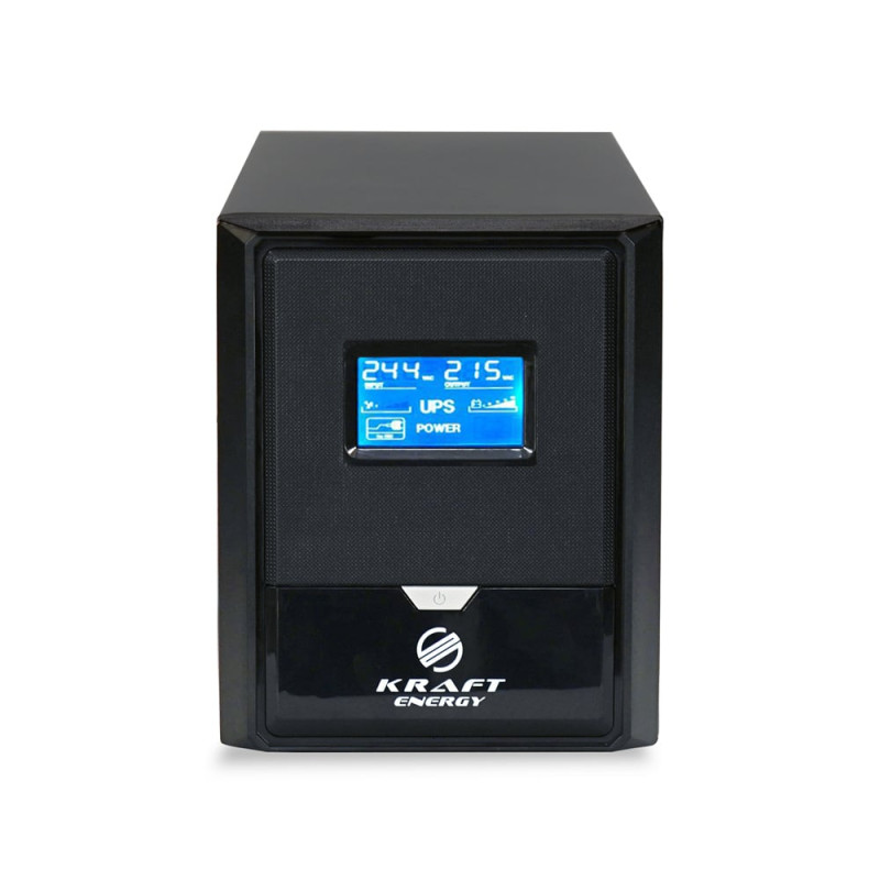 Джерело безперебійного живлення Kraft KRF-B1000VA/600W(LCD)24V UPS під зовнішній акумулятор