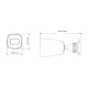IP-відеокамера 2Mp TVT TD-9421S3B (D/PE/AR2) Black f=2.8mm