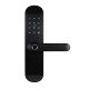 Замок біометричний автономний Trinix TRL-5103BTF Black Right з Bluetooth, зчитувачем відбитків пальців і карт Mifare