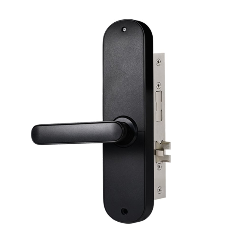 Замок біометричний автономний Trinix TRL-5103BTF Black Right з Bluetooth, зчитувачем відбитків пальців і карт Mifare