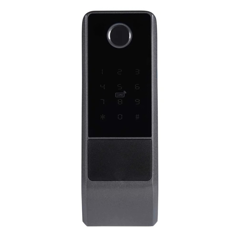 Замок біометричний автономний Trinix TRL-5201BTFW Black Left з Bluetooth, зчитувачем відбитків пальців і карт Mifare