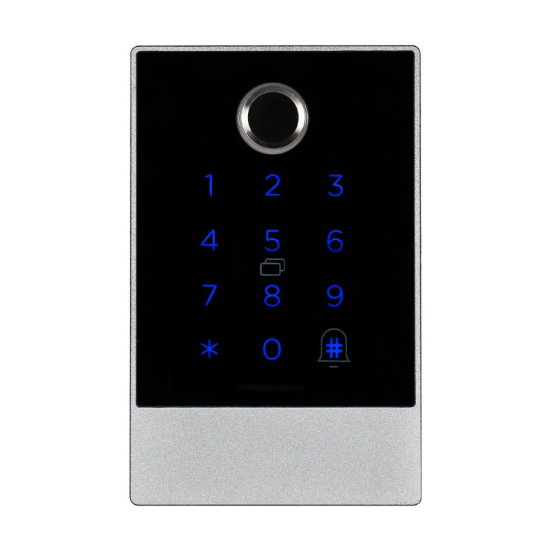 Клавіатура з Bluetooth, з контролером, зчитувачем відбитків пальців та карт Mifare Trinix TRK-1106BTFW