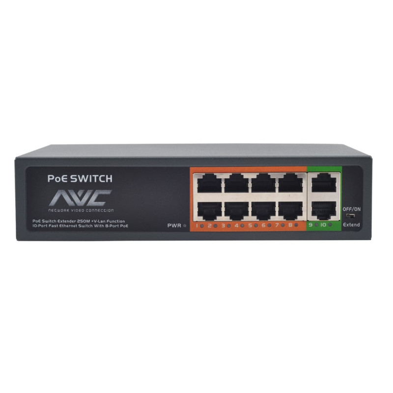 PoE-комутатор 10-портовий NVC-108Ex