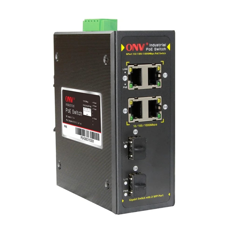 PoE-комутатор 6-портовий гігабітний ONV-IPS7064PF