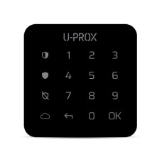 Бездротова сенсорна клавіатура ITV U-Prox Keypad G1 Black для керування однією охоронною групою