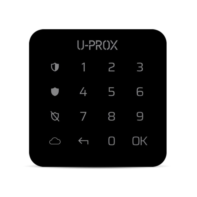 Бездротова сенсорна клавіатура ITV U-Prox Keypad G1 Black для керування однією охоронною групою
