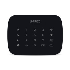 Бездротова сенсорна клавіатура ITV U-Prox Keypad G4 Black для керування чотирма охоронними групами
