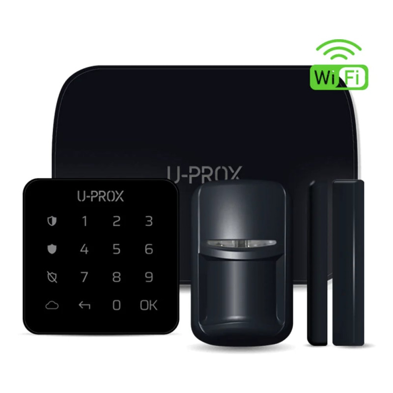 Комплект бездротової сигналізації U-Prox MP WiFi Black з 2G, WiFi