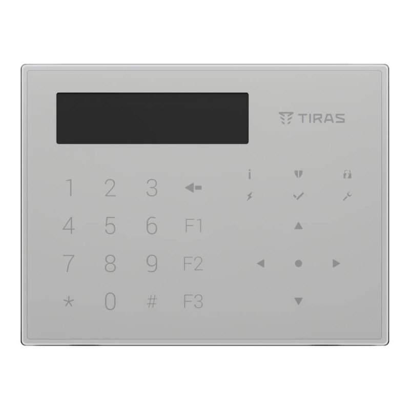 Клавіатура Tiras K-GLCD White з OLED-дисплеєм
