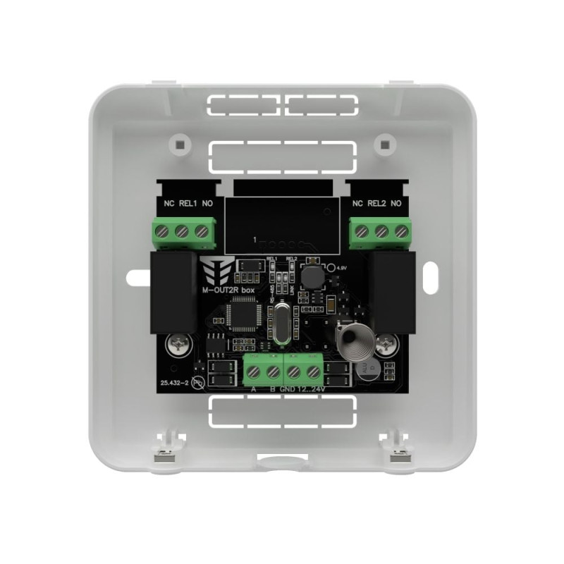 Виносний модуль розширення на 2 релейні виходи Tiras M-OUT2R box