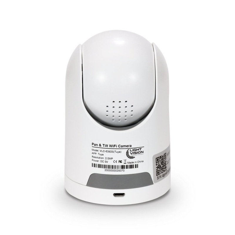 IP-відеокамера поворотна з WiFi 2Mp Light Vision VLC-6392S(Tuya) f=3.6mm