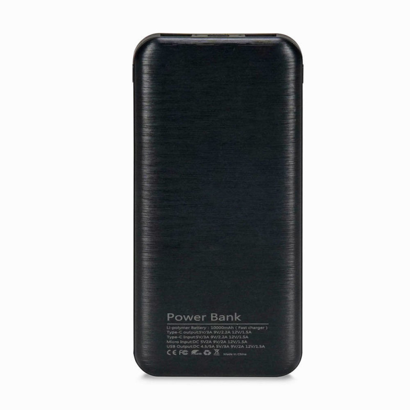 Повербанк 10000mAh Power Bank Kraft TPB-2010 Black 22.5W QC3.0