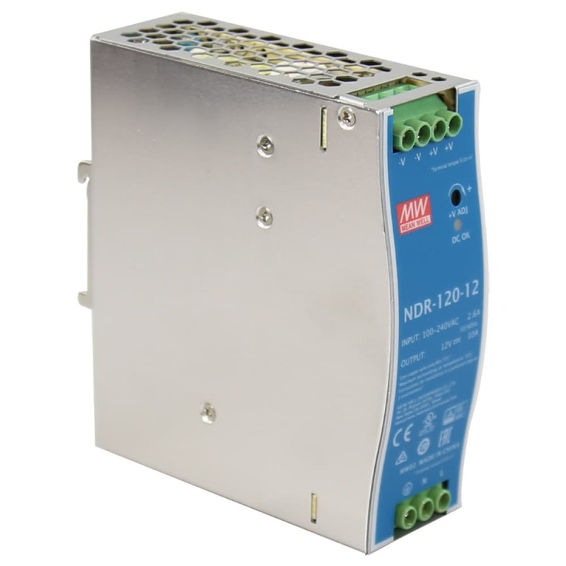 Блок живлення NDR-120-12 Mean Well на DIN-рейку