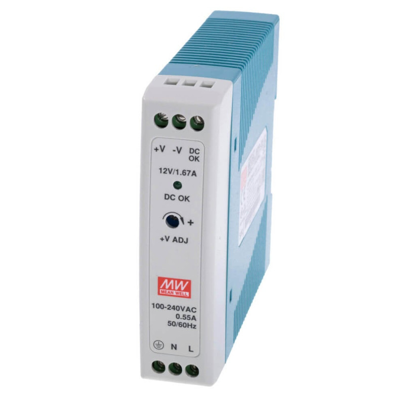 Блок живлення MDR-20-12 Mean Well на DIN-рейку
