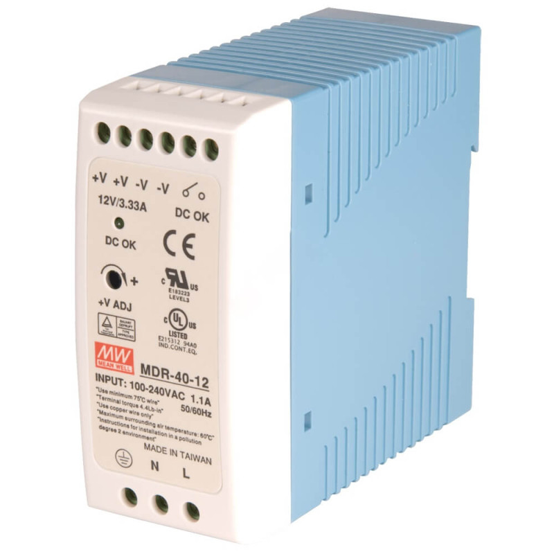 Блок живлення MDR-40-12 Mean Well на DIN-рейку