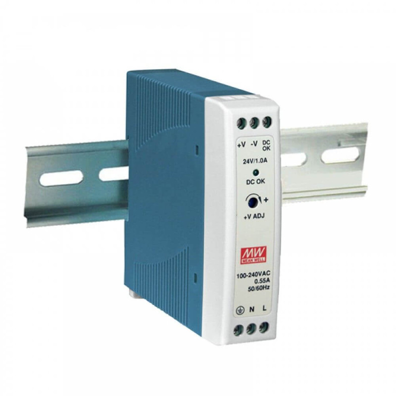 Блок живлення MDR-20-24 Mean Well на DIN-рейку