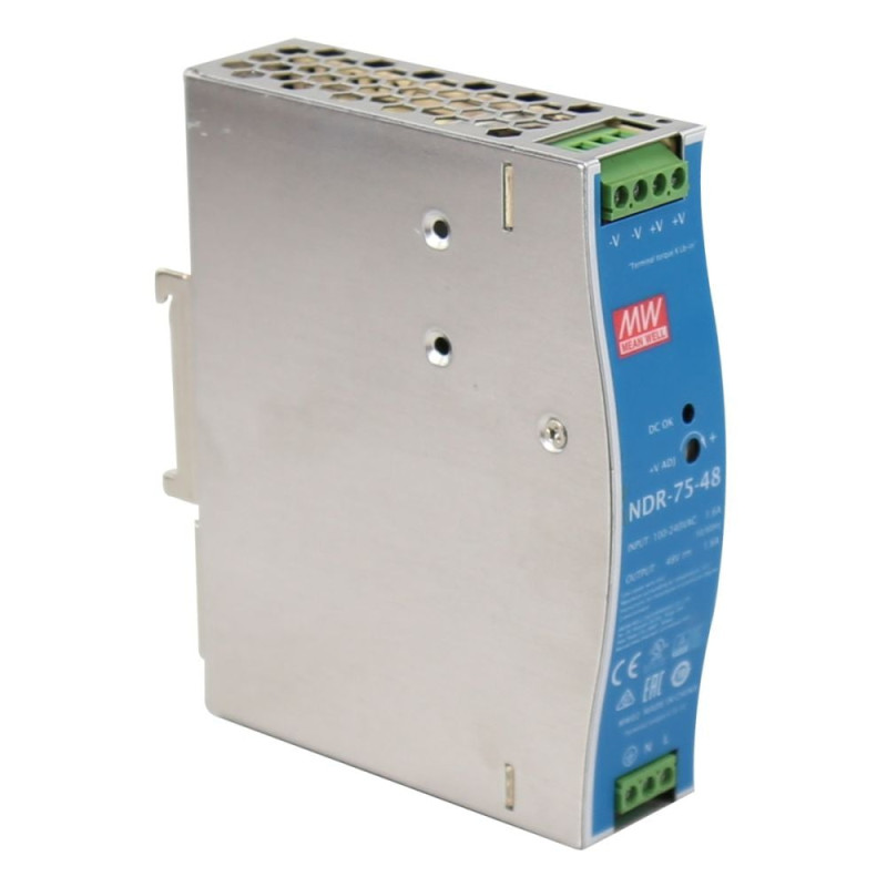Блок живлення NDR-75-48 Mean Well на DIN-рейку