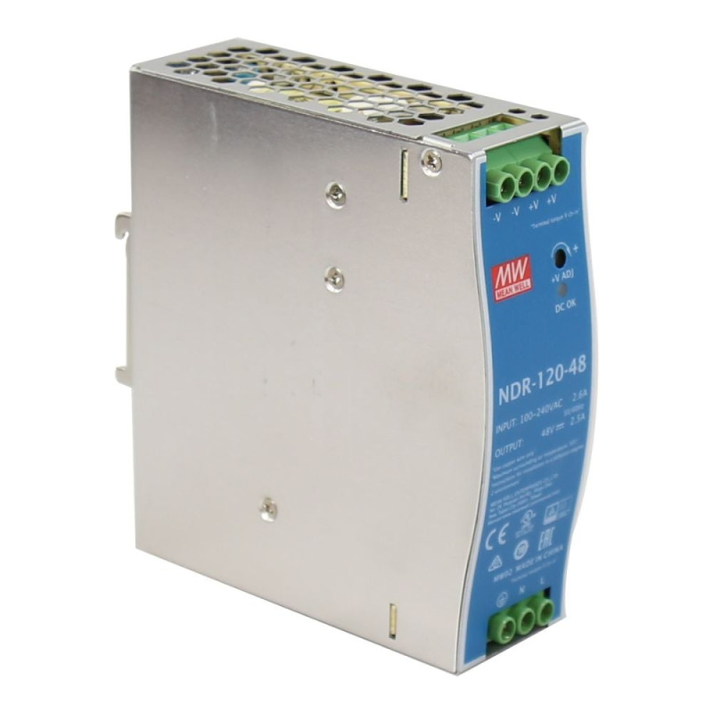 Блок живлення NDR-120-48 Mean Well на DIN-рейку