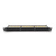 Патч-панель Ritar 48 портів UTP DUAL кат 5E 19" 1U неекранована чорна