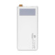 Повербанк 20000mAh Power Bank Kraft KPB-2320FCL White 22.5W QC3.0 LED-ліхтар