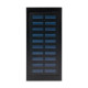 Повербанк з сонячною панеллю 20000mAh Power Bank Kraft KPB-1020SLIM Black LED-ліхтар
