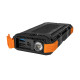 Повербанк з сонячною панеллю 20000mAh Power Bank Kraft KPB-U1830WFCS Orange бездротова зарядка LED-ліхтар