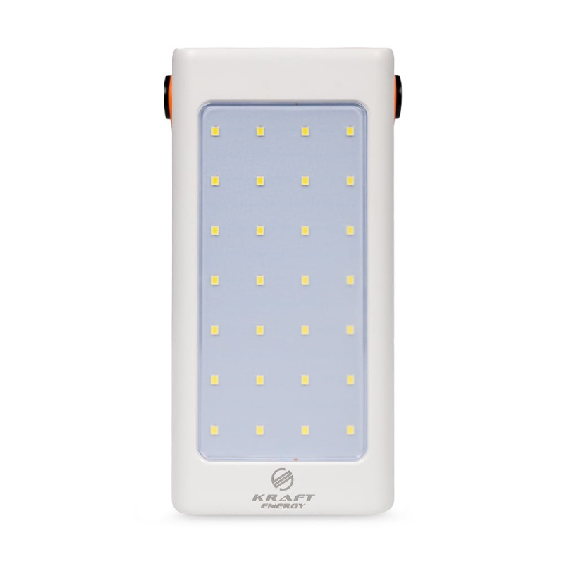 Повербанк 70000mAh Power Bank Kraft KPB-2470FCL White 22.5W QC3.0 LED-ліхтар
