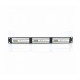 Патч-панель Ritar 24 порти UTP DUAL кат 5Е 19" 1U неекранована чорна, з заднім організатором кабелю Q25