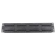 Патч-панель PiPo 48 портів UTP DUAL кат 5E 19" 2U неекранована чорна Q20