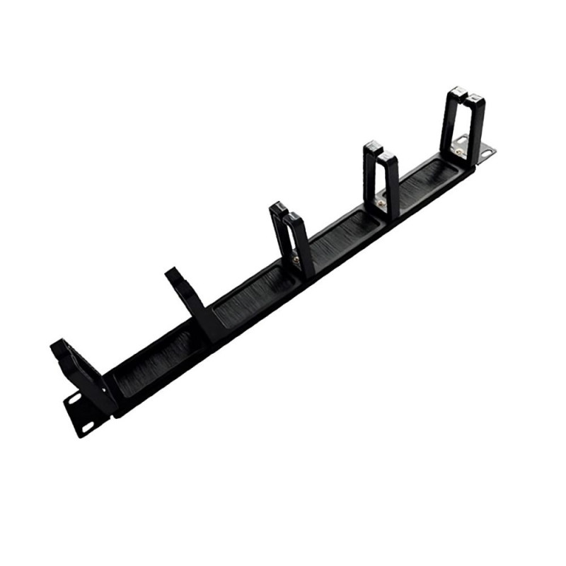 Кабельний органайзер PiPo 19" 1U/5 кілець метал+пластик, Box Q50