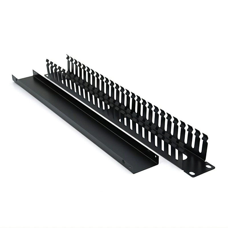 Кабельний органайзер з кришкою PiPo 19" 1U/24Port метал Q70