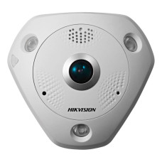 IP-відеокамера 12Mp Hikvision DS-2CD63C5G0E-IVS(B) f=2mm Fisheye, з 2 мікрофонами