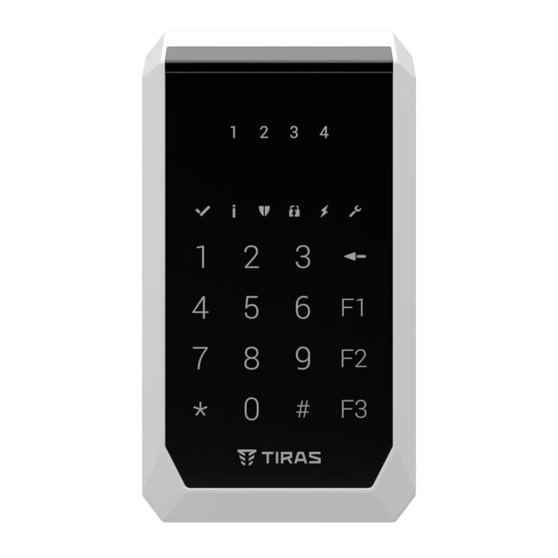 Клавіатура Tiras K-PAD4 Black на 4 індикатори зон