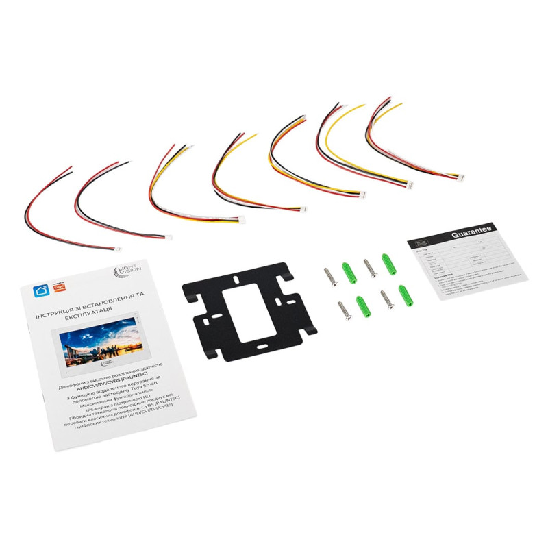 Відеодомофон 10" WiFi Tuya Light Vision SINGAPORE (AI) FHD White