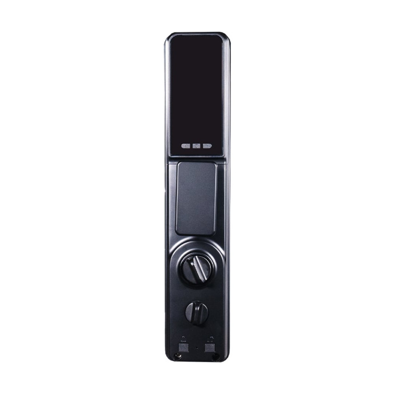 Замок біометричний автономний Trinix TRL-8801BTV Black з Bluetooth, розпізнаванням облич, зчитувачем відбитків пальців і карт Mifare