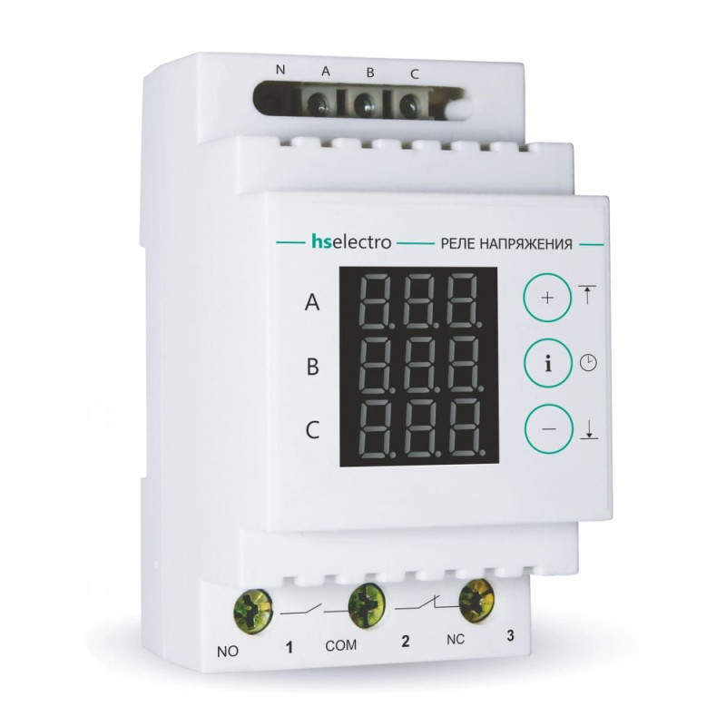 Трифазне реле напруги HS Electro УКН-380В