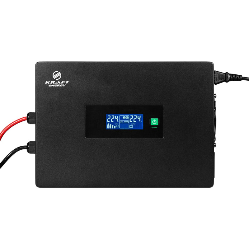 Високочастотний інвертор 1500VA/1.5kW Kraft KRF-SAVR1500VA/1.5kW-24V під зовнішній акумулятор