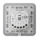 Розумний двоклавішний прохідний вимикач Ajax LightSwitch (2-gang/2-way) Jeweller (grey/сірий)