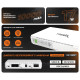 Джерело безперебійного живлення DC UPS Trinix TRX-MUPS-1748 PoE (10000mAh) 5V/9V/12V/24V/48V/PoE 1Gbps, Li-ion 4*2.5Ah, для роутера і медіаконвертера